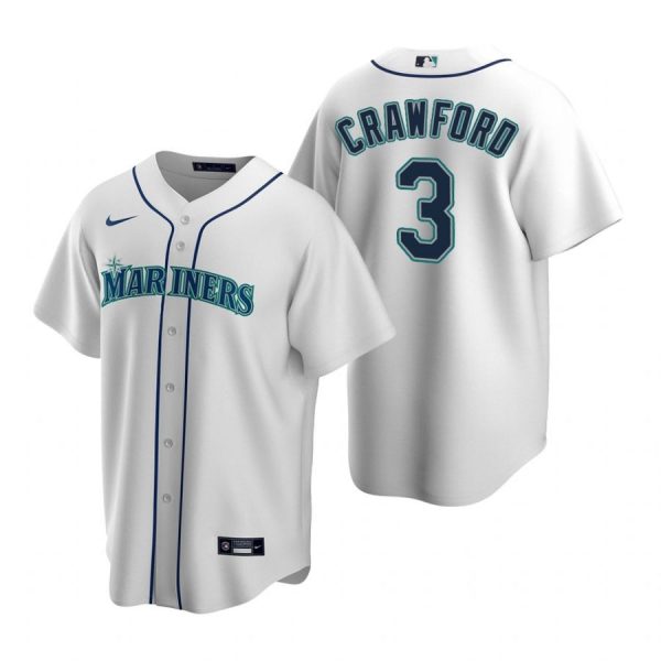 Personalized Men’s J.P. Crawford Seattle Mariners Cool Base Jersey Aqua White