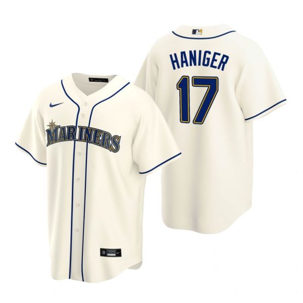 Personalized Men’s Mitch Haniger Seattle Mariners Cool Base Jersey Aqua Cream