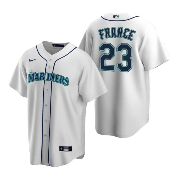 Personalized Men’s Ty France Seattle Mariners Cool Base Jersey Gray White