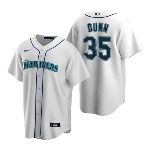 Personalized Men’s Justin Dunn Seattle Mariners Cool Base Jersey Cream White