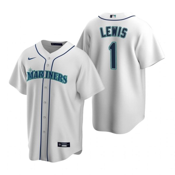 Personalized Men’s Kyle Lewis Seattle Mariners Cool Base Jersey Aqua White