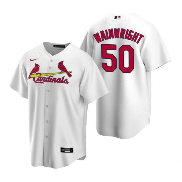 Personalized Men’s Adam Wainwright St. Louis Cardinals Cool Base Jersey Cream White