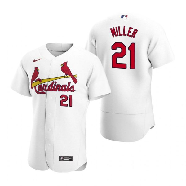 Personalized Men’s Andrew Miller St. Louis Cardinals Flex Base Jersey Light Blue White