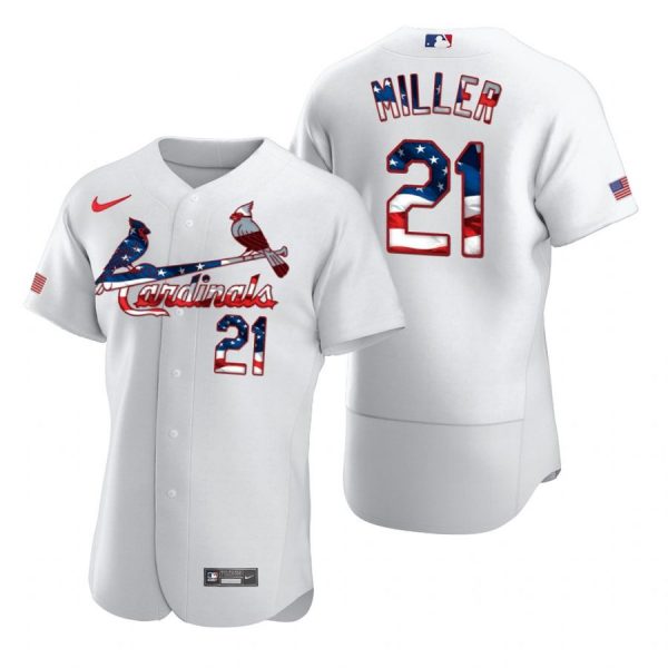 Personalized Men’s Andrew Miller St. Louis Cardinals Flex Base Jersey Light Blue White Stars