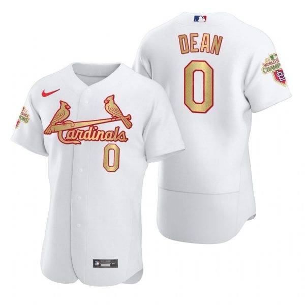Personalized Men’s Austin Dean St. Louis Cardinals Flex Base Jersey White WS White WS