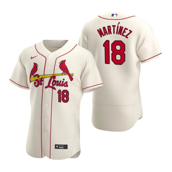 Personalized Men’s Carlos Martinez St. Louis Cardinals Flex Base Jersey Cream Cream