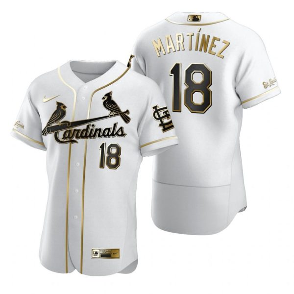 Personalized Men’s Carlos Martinez St. Louis Cardinals Flex Base Jersey Cream White Golden