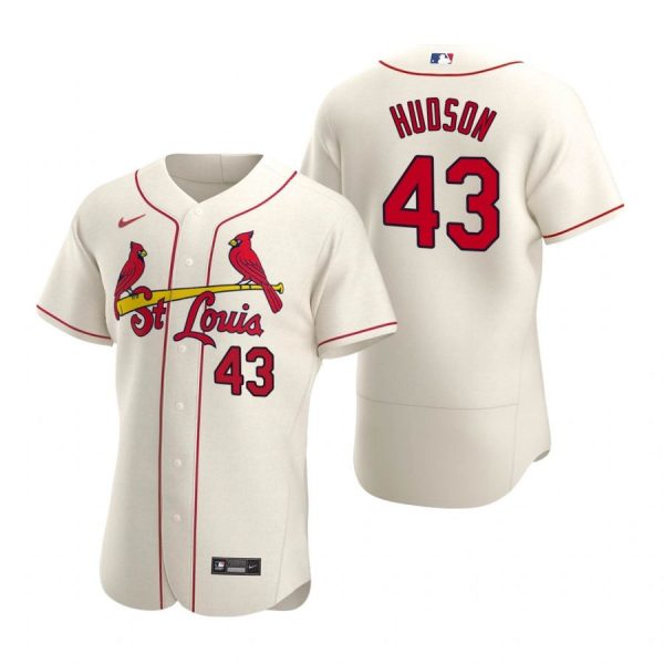 Personalized Men’s Dakota Hudson St. Louis Cardinals Flex Base Jersey Cream Cream