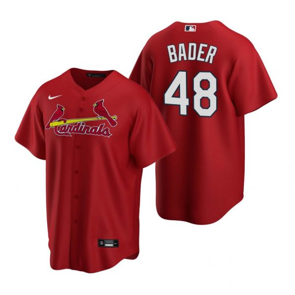 Personalized Men’s Harrison Bader St. Louis Cardinals Cool Base Jersey White Red