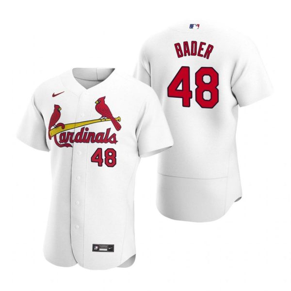 Personalized Men’s Harrison Bader St. Louis Cardinals Flex Base Jersey White Golden White