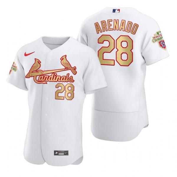 Personalized Men’s Nolan Arenado St. Louis Cardinals Flex Base Jersey Light Blue White WS
