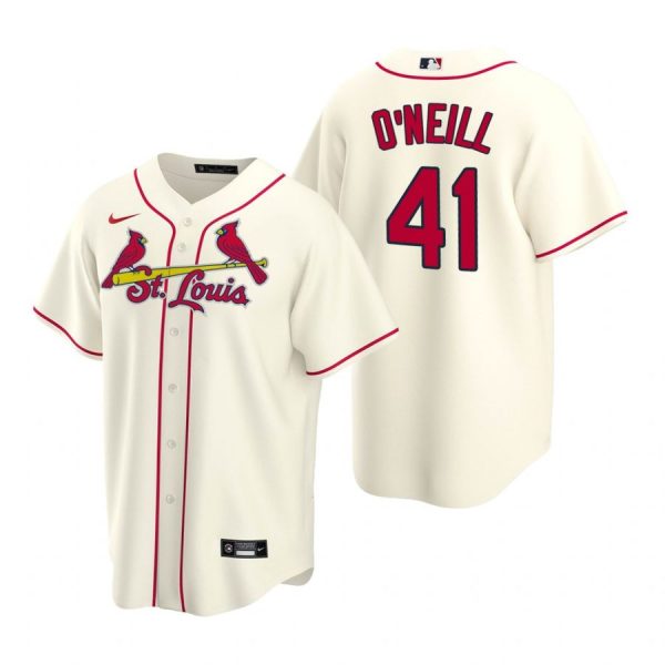 Personalized Men’s Tyler O’Neill St. Louis Cardinals Cool Base Jersey Light Blue Cream