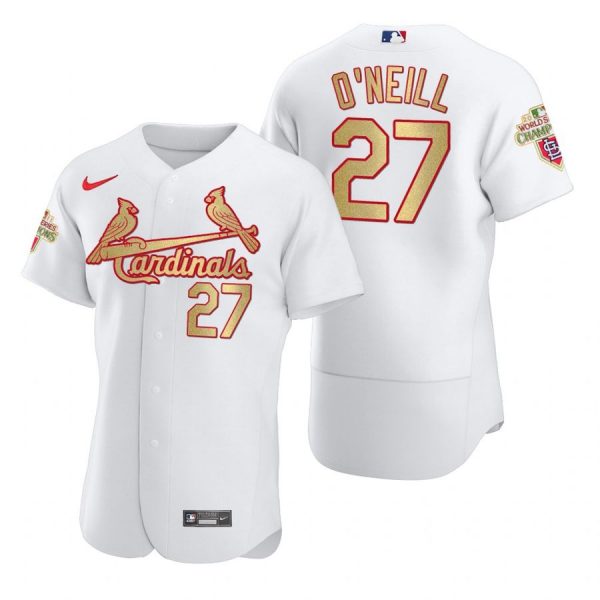 Personalized Men’s Tyler O’Neill St. Louis Cardinals Flex Base Jersey White WS White WS