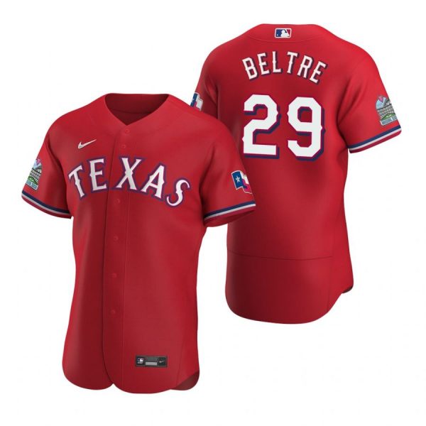 Personalized Men’s Adrian Beltre Texas Rangers Flex Base Jersey White Golden Scarlet