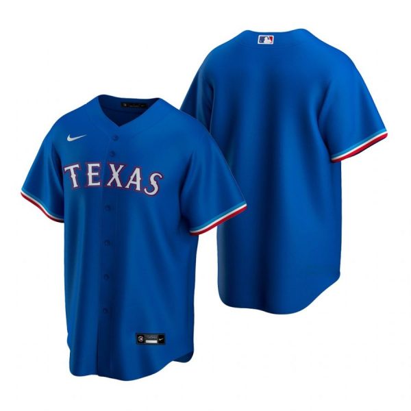 Personalized Men’s Blank Texas Rangers Cool Base Jersey Light Blue Royal