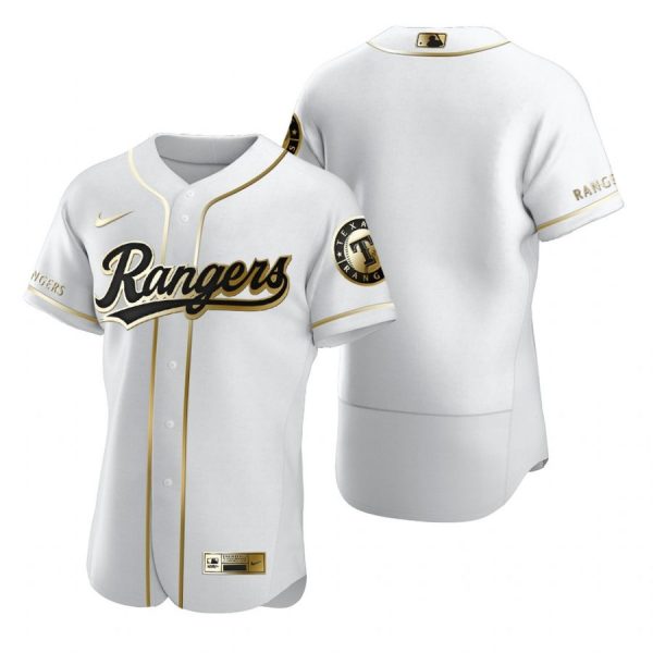 Personalized Men’s Blank Texas Rangers Flex Base Jersey Light Blue White Golden
