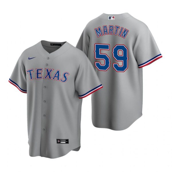 Personalized Men’s Brett Martin Texas Rangers Cool Base Jersey White Gray