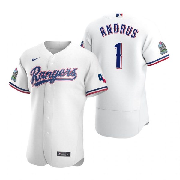 Personalized Men’s Elvis Andrus Texas Rangers Flex Base Jersey Black Golden White