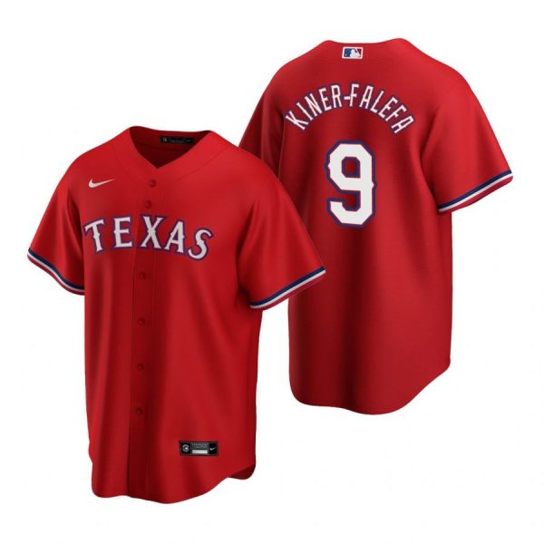 Personalized Men’s Isiah Kiner Falefa Texas Rangers Cool Base Jersey White Red