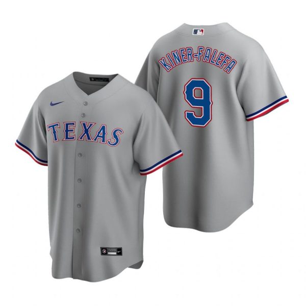 Personalized Men’s Isiah Kiner Falefa Texas Rangers Cool Base Jersey White Gray