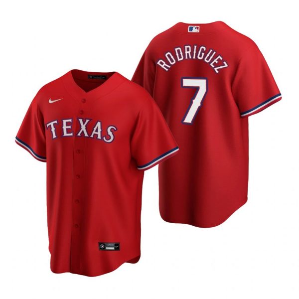Personalized Men’s Ivan Rodriguez Texas Rangers Cool Base Jersey Gray Red