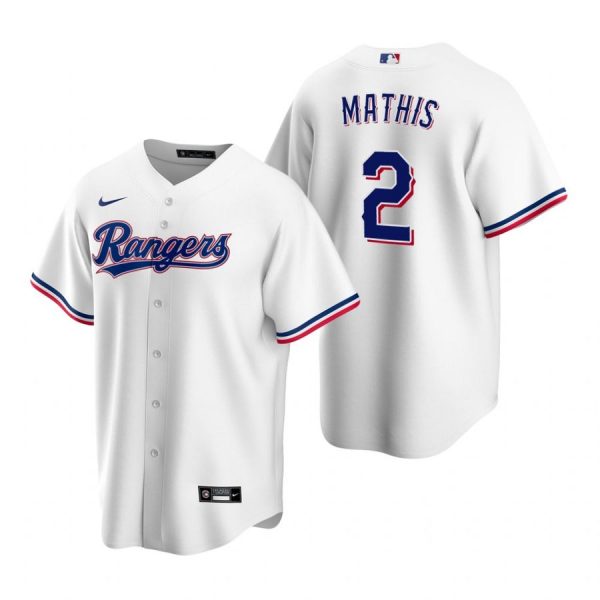 Personalized Men’s Jeff Mathis Texas Rangers Cool Base Jersey Royal White