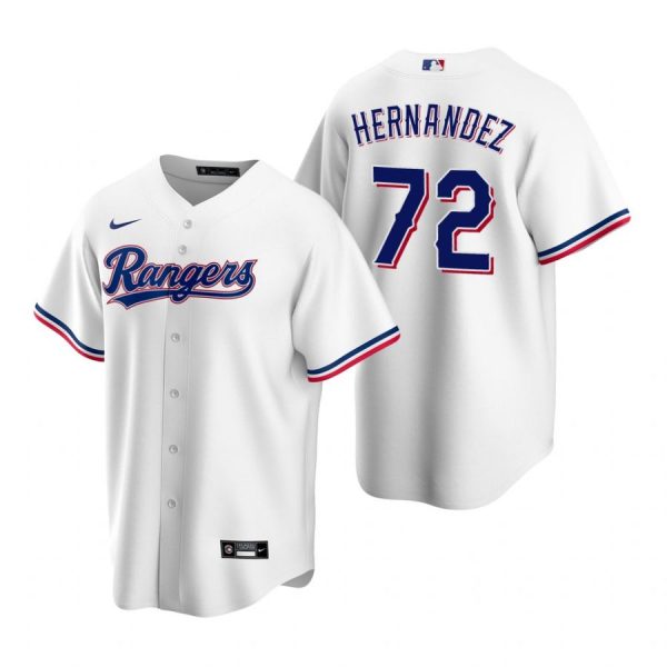 Personalized Men’s Jonathan Hernandez Texas Rangers Cool Base Jersey Royal White