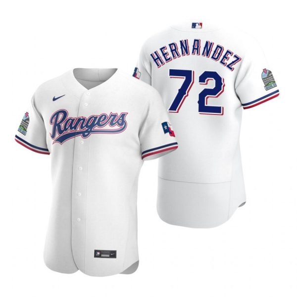 Personalized Men’s Jonathan Hernandez Texas Rangers Flex Base Jersey Scarlet White