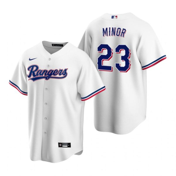 Personalized Men’s Mike Minor Texas Rangers Cool Base Jersey Gray White