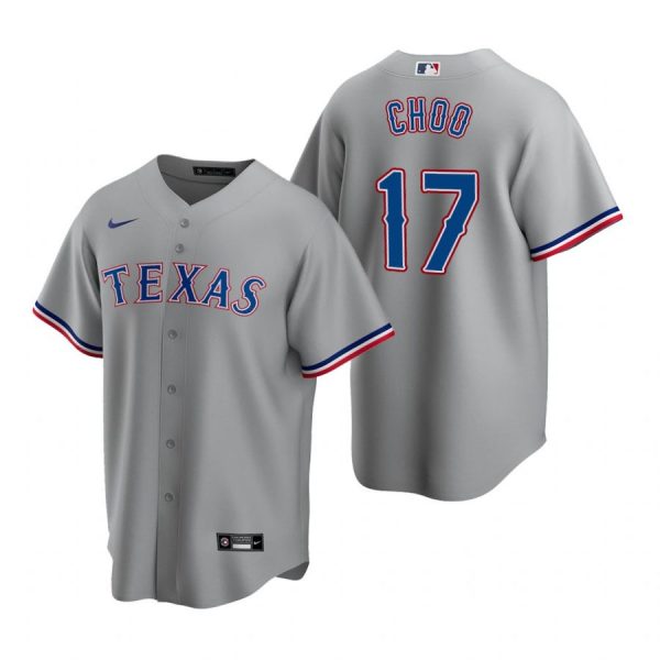 Personalized Men’s Shin Soo Choo Texas Rangers Cool Base Jersey Gray Gray