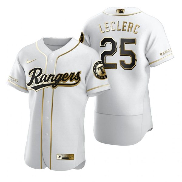 Personalized Men’s Jose Leclerc Texas Rangers Flex Base Jersey Light Blue White Golden