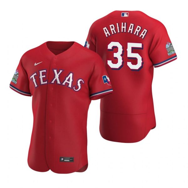 Personalized Men’s Kohei Arihara Texas Rangers Flex Base Jersey Scarlet Scarlet