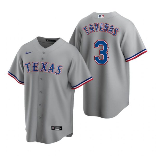 Personalized Men’s Leody Taveras Texas Rangers Cool Base Jersey White Gray