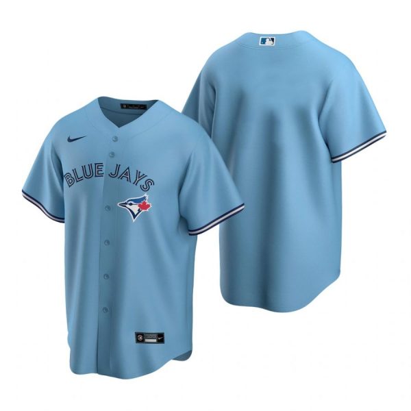 Personalized Men’s Blank Toronto Blue Jays Cool Base Jersey Royal Powder Blue