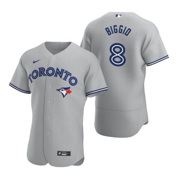 Personalized Men’s Cavan Biggio Toronto Blue Jays Flex Base Jersey Gray Gray
