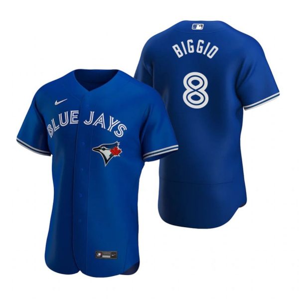 Personalized Men’s Cavan Biggio Toronto Blue Jays Flex Base Jersey Gray Royal