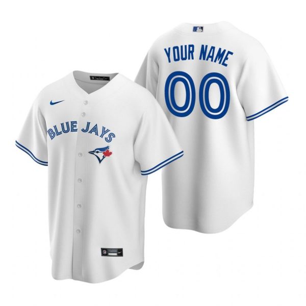 Personalized Men’s Toronto Blue Jays Cool Base Jersey Royal White