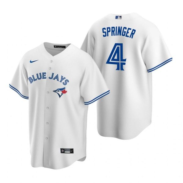 Personalized Men’s George Springer Toronto Blue Jays Cool Base Jersey White White