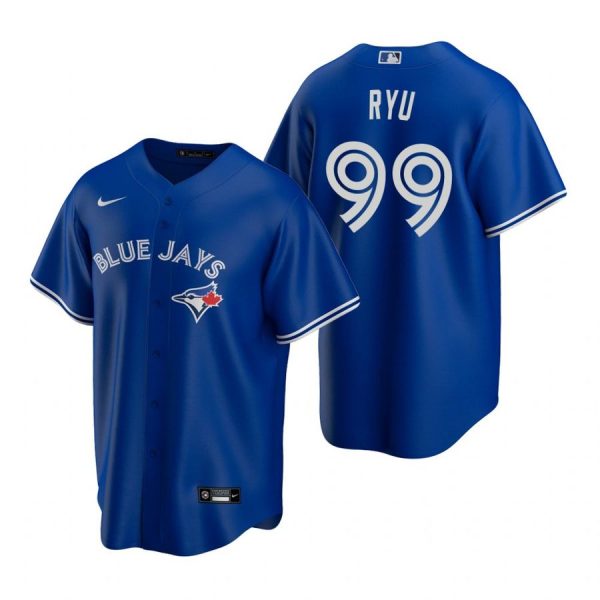 Personalized Men’s Hyun Jin Ryu Toronto Blue Jays Cool Base Jersey Royal Royal