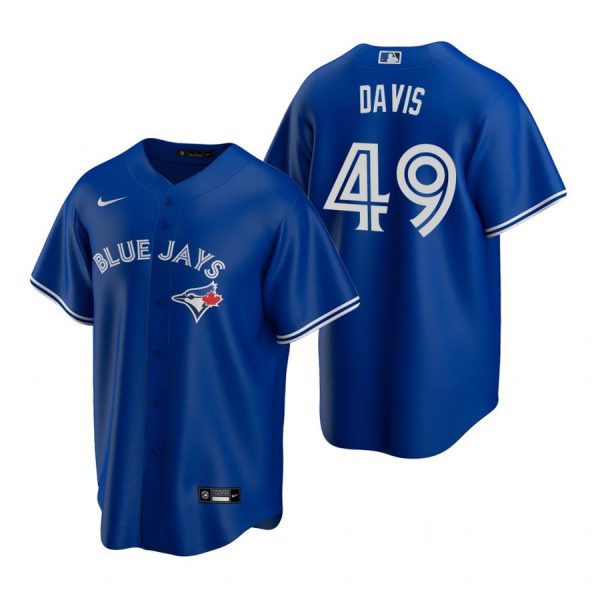 Personalized Men’s Jonathan Davis Toronto Blue Jays Cool Base Jersey Royal Royal
