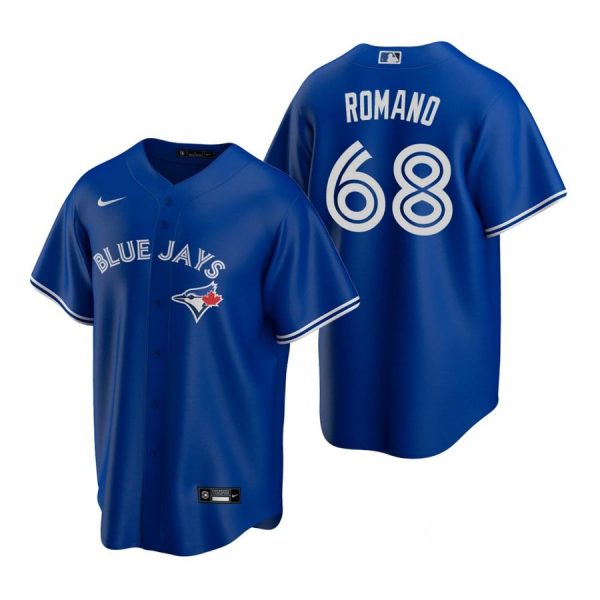 Personalized Men’s Jordan Romano Toronto Blue Jays Cool Base Jersey White Royal