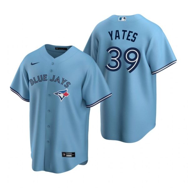 Personalized Men’s Kirby Yates Toronto Blue Jays Cool Base Jersey Royal Powder Blue