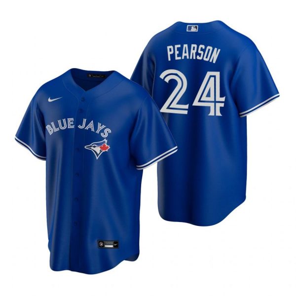 Personalized Men’s Nate Pearson Toronto Blue Jays Cool Base Jersey White Royal