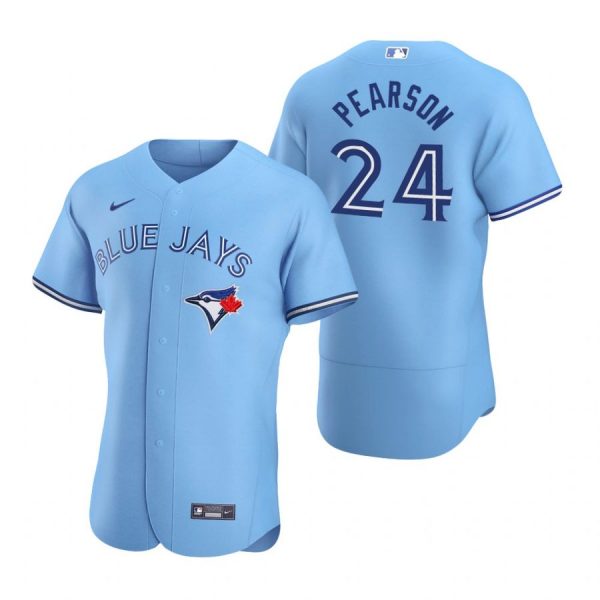 Personalized Men’s Nate Pearson Toronto Blue Jays Flex Base Jersey Powder Blue Powder Blue
