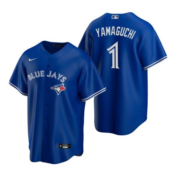 Personalized Men’s Shun Yamaguchi Toronto Blue Jays Cool Base Jersey Powder Blue Royal