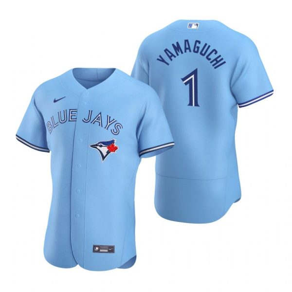 Personalized Men’s Shun Yamaguchi Toronto Blue Jays Flex Base Jersey Powder Blue Powder Blue