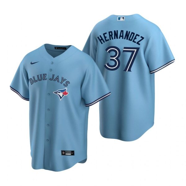 Personalized Men’s Teoscar Hernandez Toronto Blue Jays Cool Base Jersey White Powder Blue