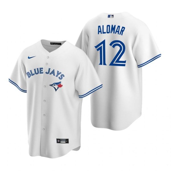 Personalized Men’s Roberto Alomar Toronto Blue Jays Cool Base Jersey Powder Blue White