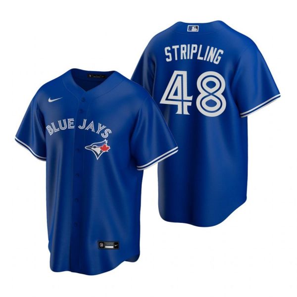 Personalized Men’s Ross Stripling Toronto Blue Jays Cool Base Jersey Royal Royal