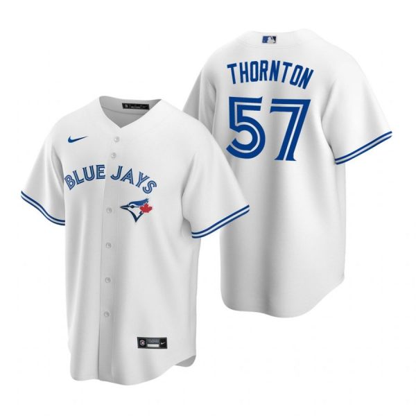 Personalized Men’s Trent Thornton Toronto Blue Jays Cool Base Jersey Royal White